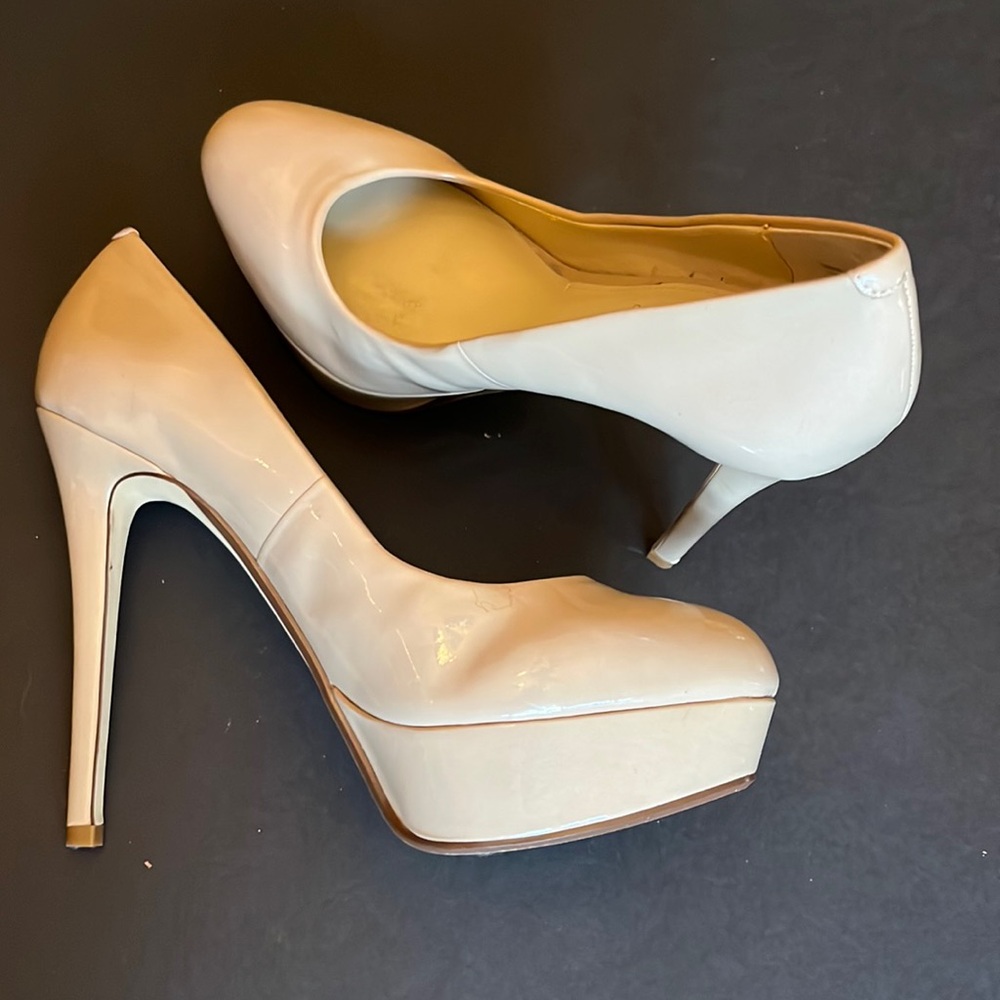Aldo patent leather platform heels